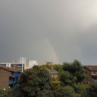 Rainbow over the O2